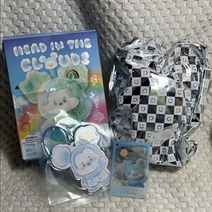 Miniso Disney Mickey Head in the Clouds Vinyl Face Plush Pendant